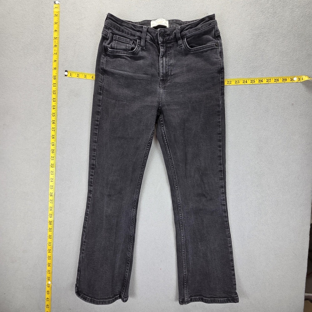 Fat Face Jeans Womens 12S Black Brooke Bootcut Mid‎ Rise Stretch Fits 26x26